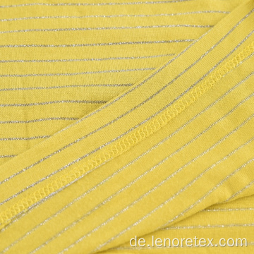 Eco Knit Garn gefärbt Lurex Metallic Stripe Stoff